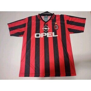 AC Milan 1996 Retro Home Football Soccer Jersey – Men’s Size XL